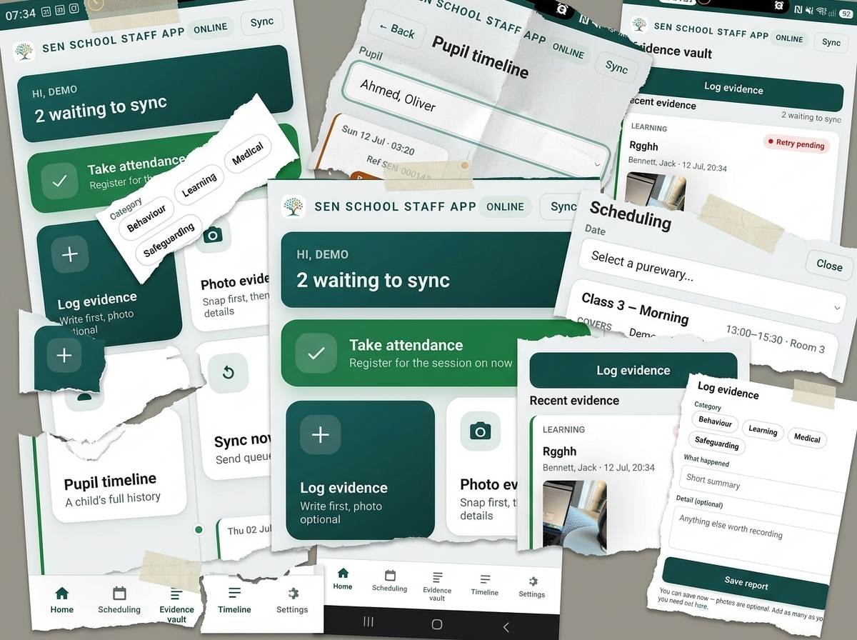 Apps for staff and families