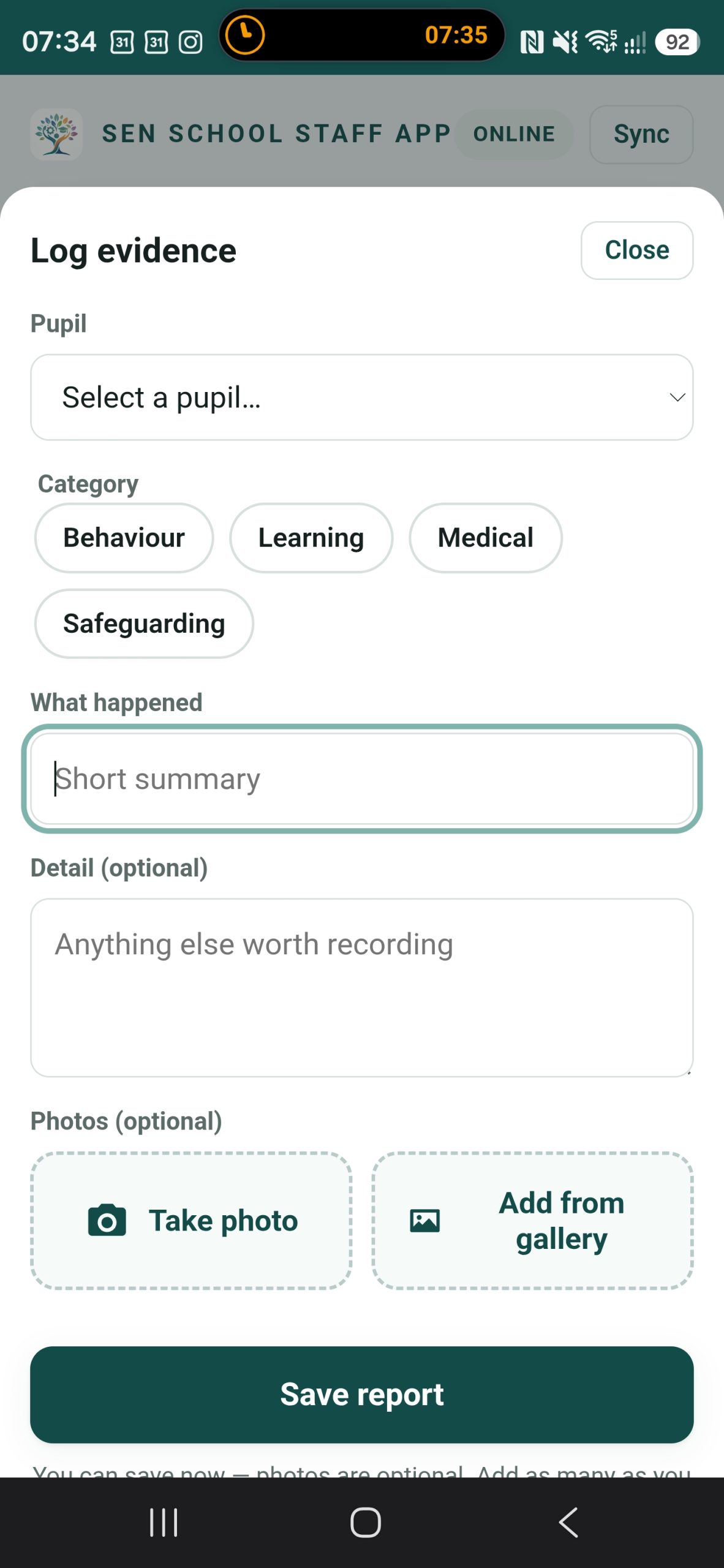 Log Evidence
